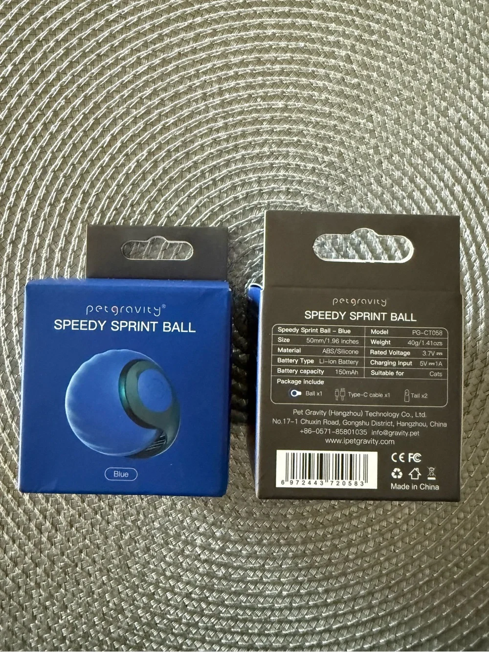 🐈‍⬛ WATCH THE VIDEO! 🐈 NIB Pet Gravity Speedy Sprint Ball rechargeable cat toy
